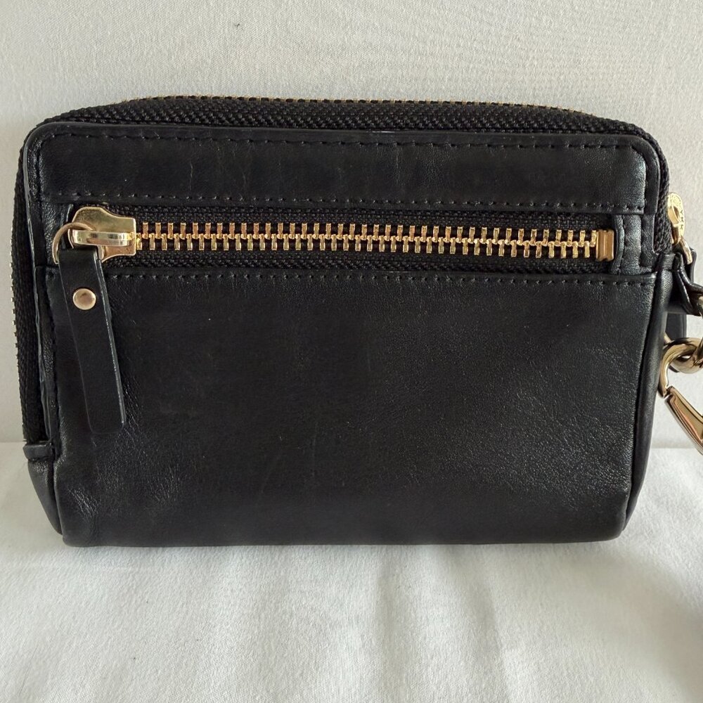 KATE SPADE Madison Small L-Zip Black Leather Wallet Wristlet - Picture 4 of 9